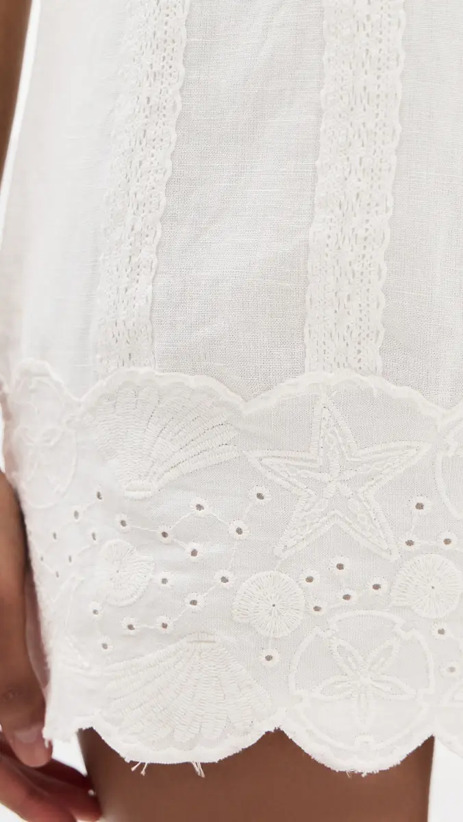 Show Me Your Mumu Ciao Linen Mini Dress | Thumbnail 6 Show Me Your Mumu Ciao Linen Mini Dress | Thumbnail 6