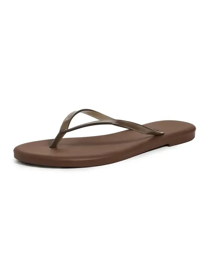 TKEES Aqua Jelly Flip Flops