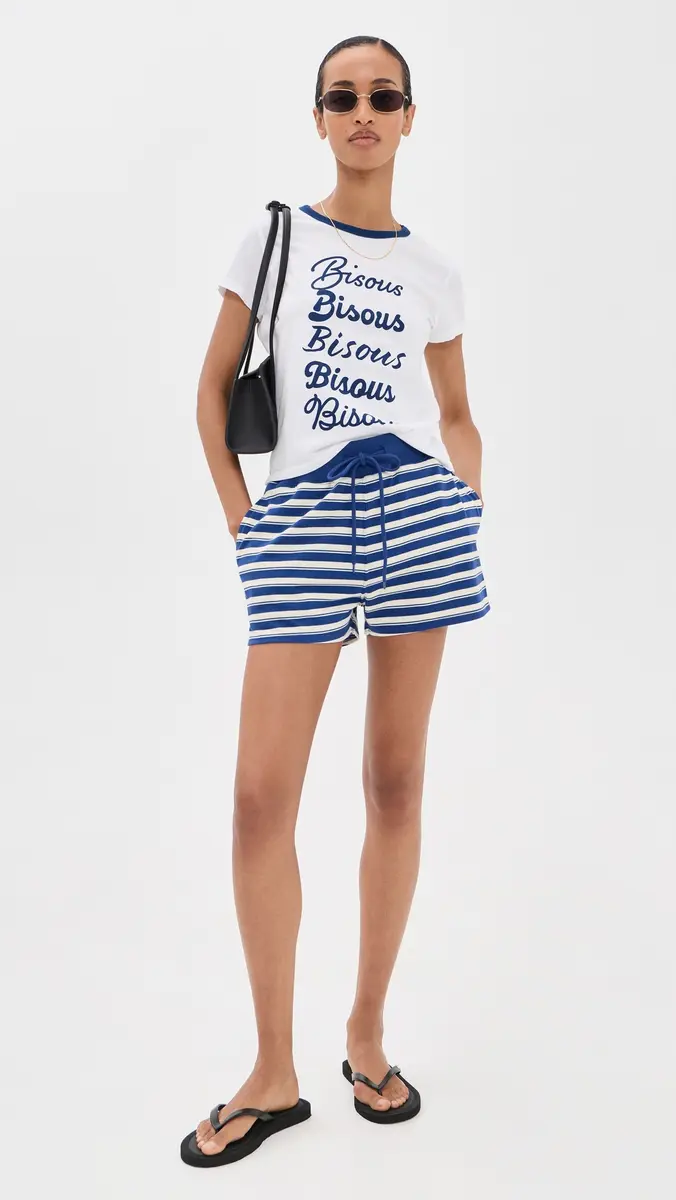 Sunny Somewhere Bisous Ringer Tee | Thumbnail 5 Sunny Somewhere Bisous Ringer Tee | Thumbnail 5