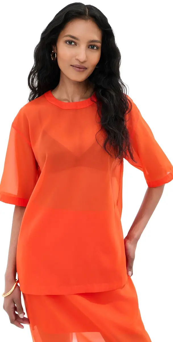 LE BOP Caroline Organza Tee Clam Bake M | Image 1 LE BOP Caroline Organza Tee Clam Bake M | Image 1