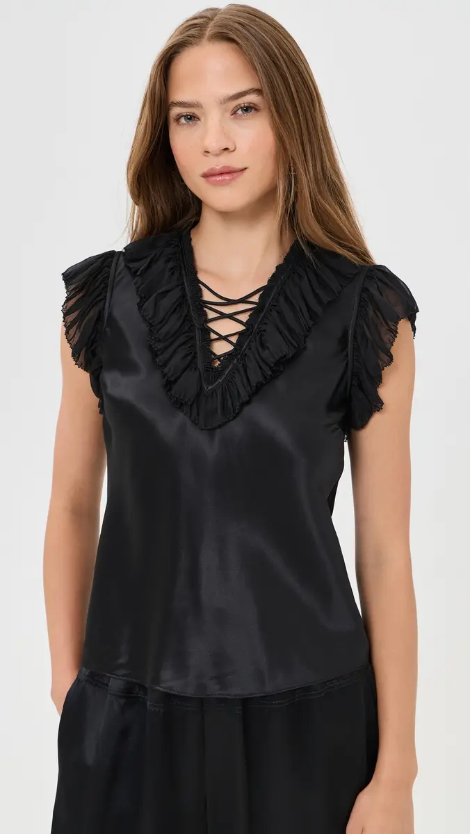 Ulla Johnson Ilyana Silk Top | Thumbnail 2 Ulla Johnson Ilyana Silk Top | Thumbnail 2