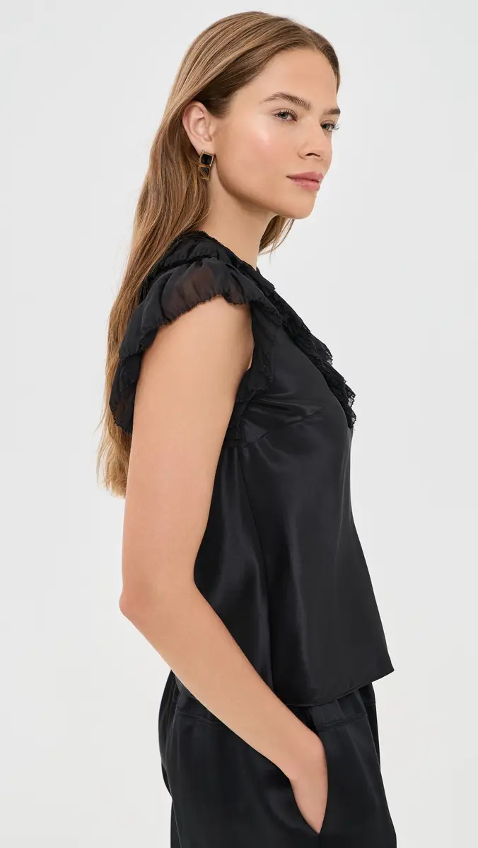 Ulla Johnson Ilyana Silk Top | Thumbnail 4 Ulla Johnson Ilyana Silk Top | Thumbnail 4