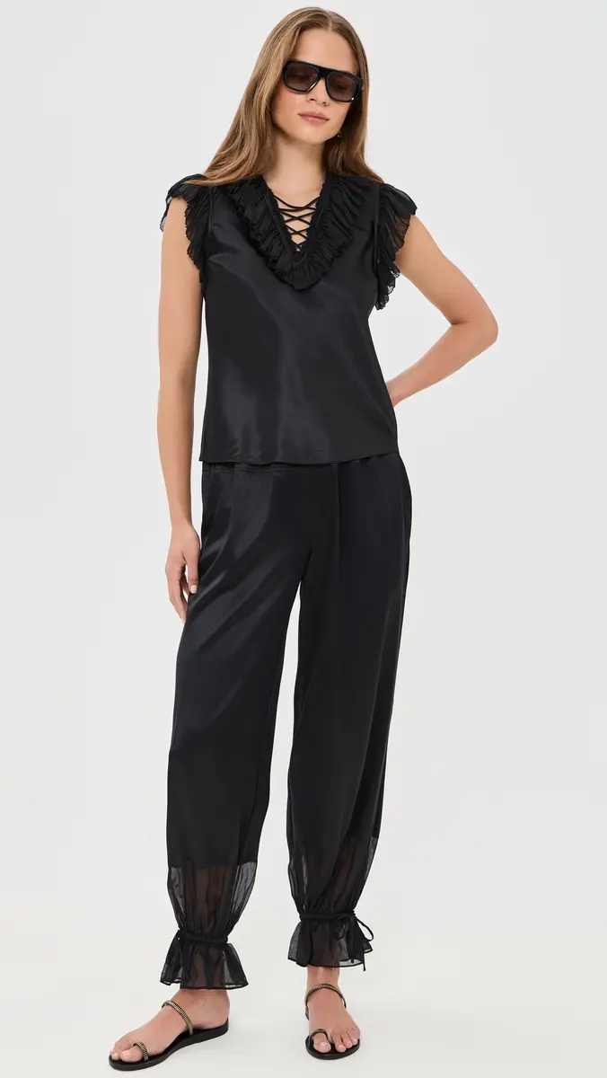 Ulla Johnson Ilyana Silk Top | Thumbnail 5 Ulla Johnson Ilyana Silk Top | Thumbnail 5