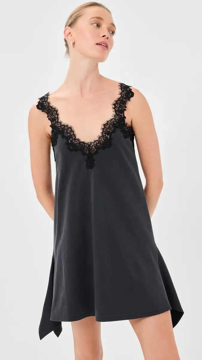 Stella McCartney Lace Mix Washed Jersey Dress | Thumbnail 3 Stella McCartney Lace Mix Washed Jersey Dress | Thumbnail 3