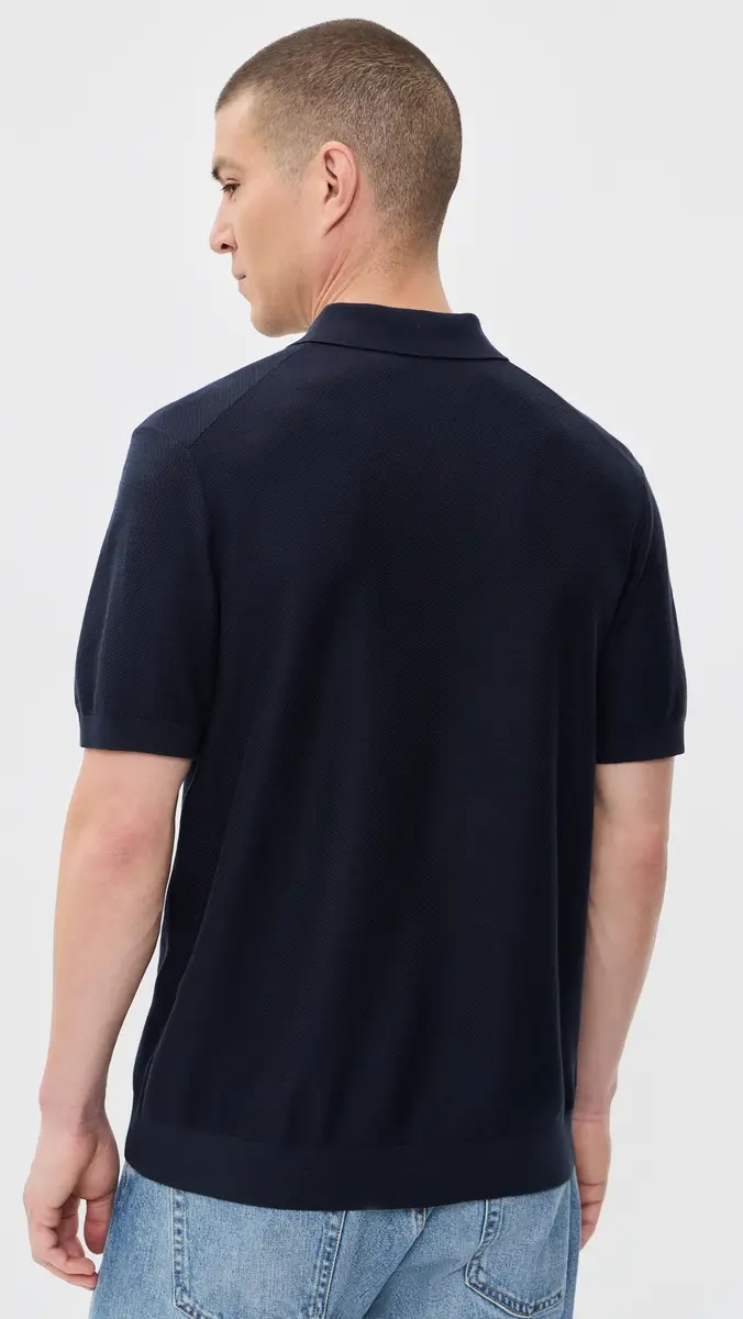 Theory Polo In Silk Cotton Nocturne | Thumbnail 3 Theory Polo In Silk Cotton Nocturne | Thumbnail 3