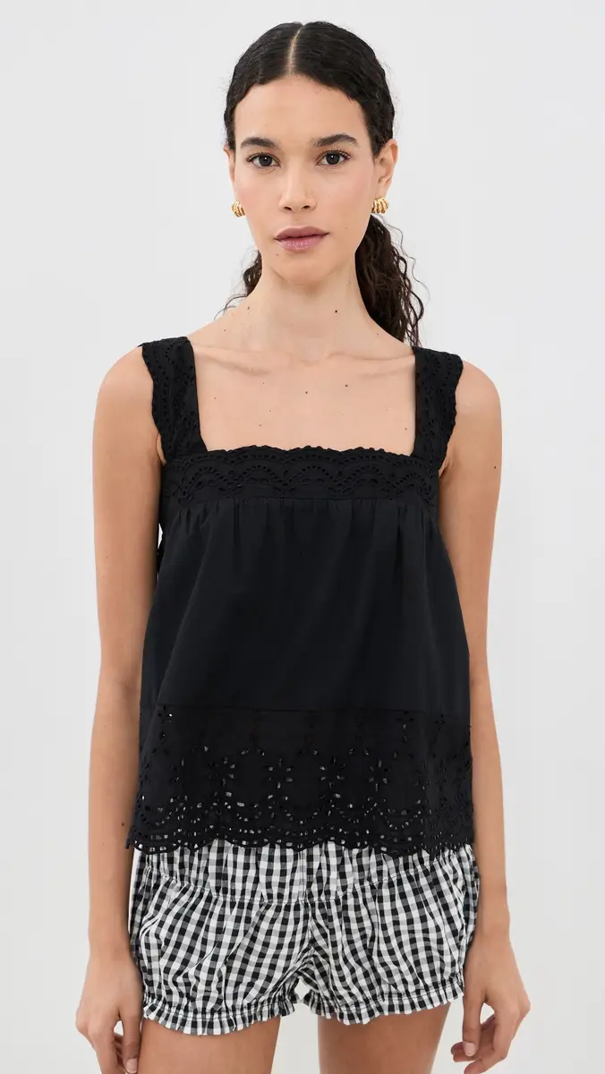 Playa Lucila Eyelet Tank | Thumbnail 2 Playa Lucila Eyelet Tank | Thumbnail 2