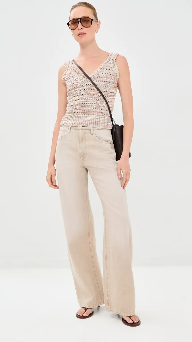 Veronica Beard Selwyn Knit Tank Beige Multi | Thumbnail 5 Veronica Beard Selwyn Knit Tank Beige Multi | Thumbnail 5