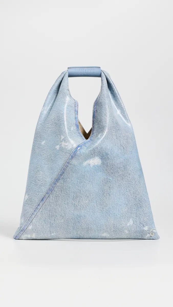 MM6 Maison Margiela Small Japanese Handbag Bleached Denim One Size | Thumbnail 2 MM6 Maison Margiela Small Japanese Handbag Bleached Denim One Size | Thumbnail 2