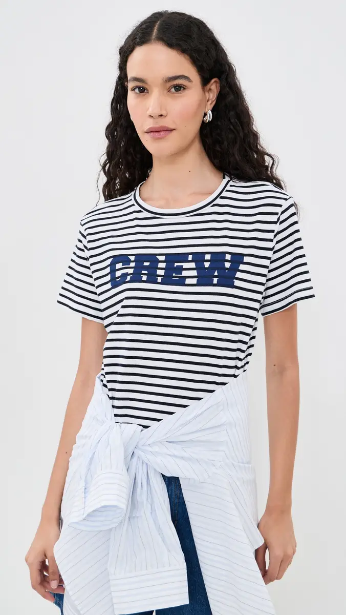 Sunny Somewhere Crew Stripe Tee | Thumbnail 2 Sunny Somewhere Crew Stripe Tee | Thumbnail 2