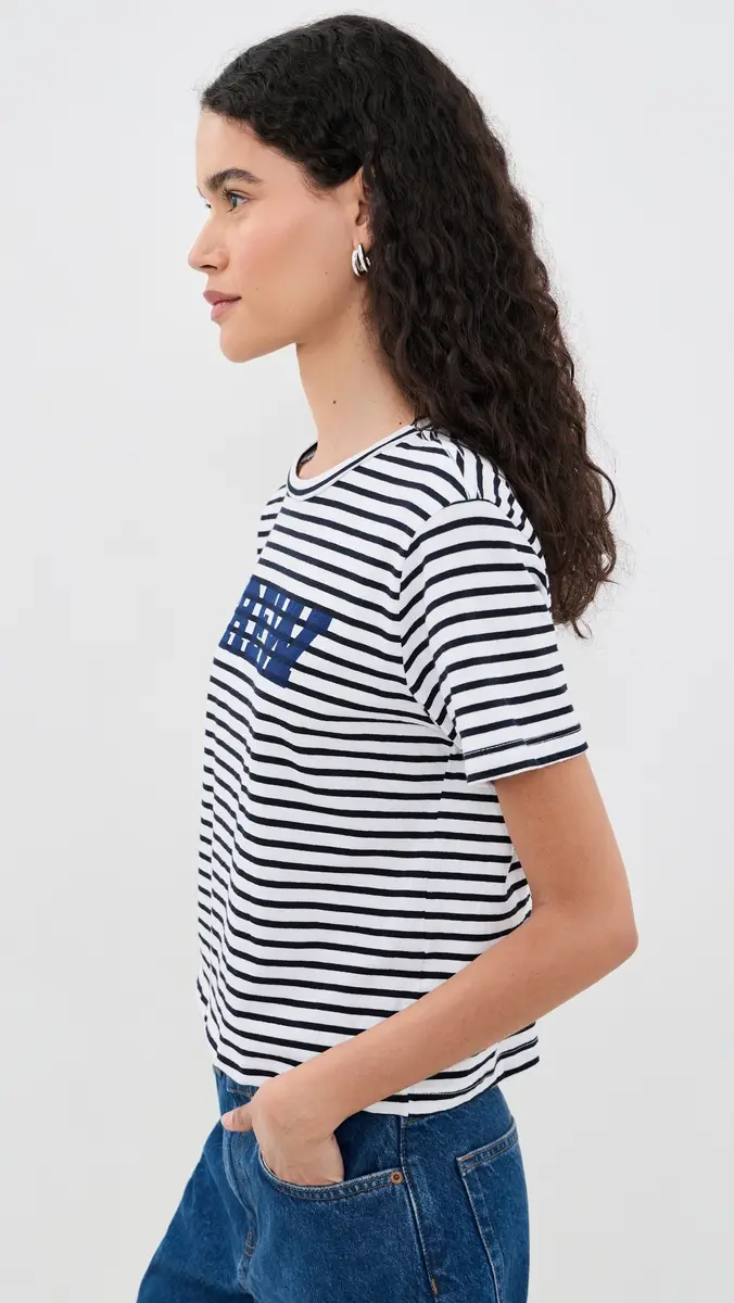 Sunny Somewhere Crew Stripe Tee | Thumbnail 4 Sunny Somewhere Crew Stripe Tee | Thumbnail 4