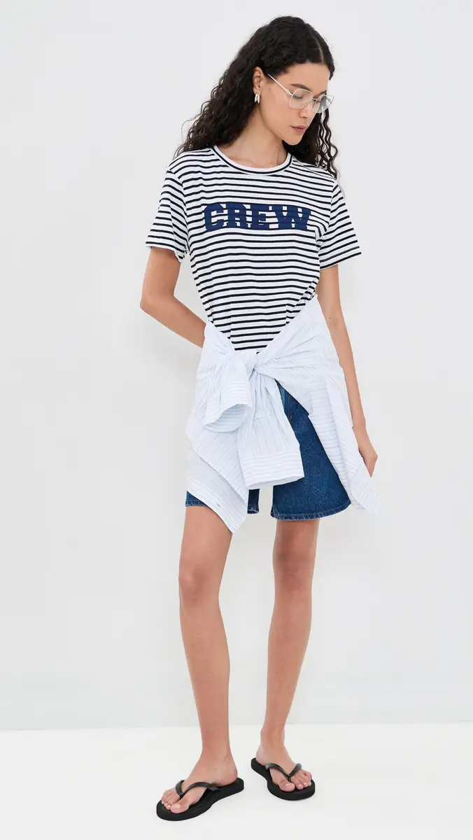 Sunny Somewhere Crew Stripe Tee | Thumbnail 5 Sunny Somewhere Crew Stripe Tee | Thumbnail 5