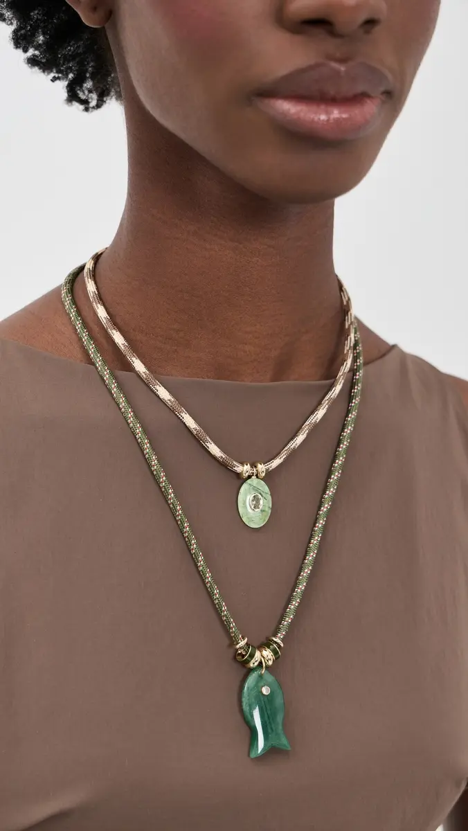 Lacey Ryan Arielle Necklace Green One Size | Thumbnail 3