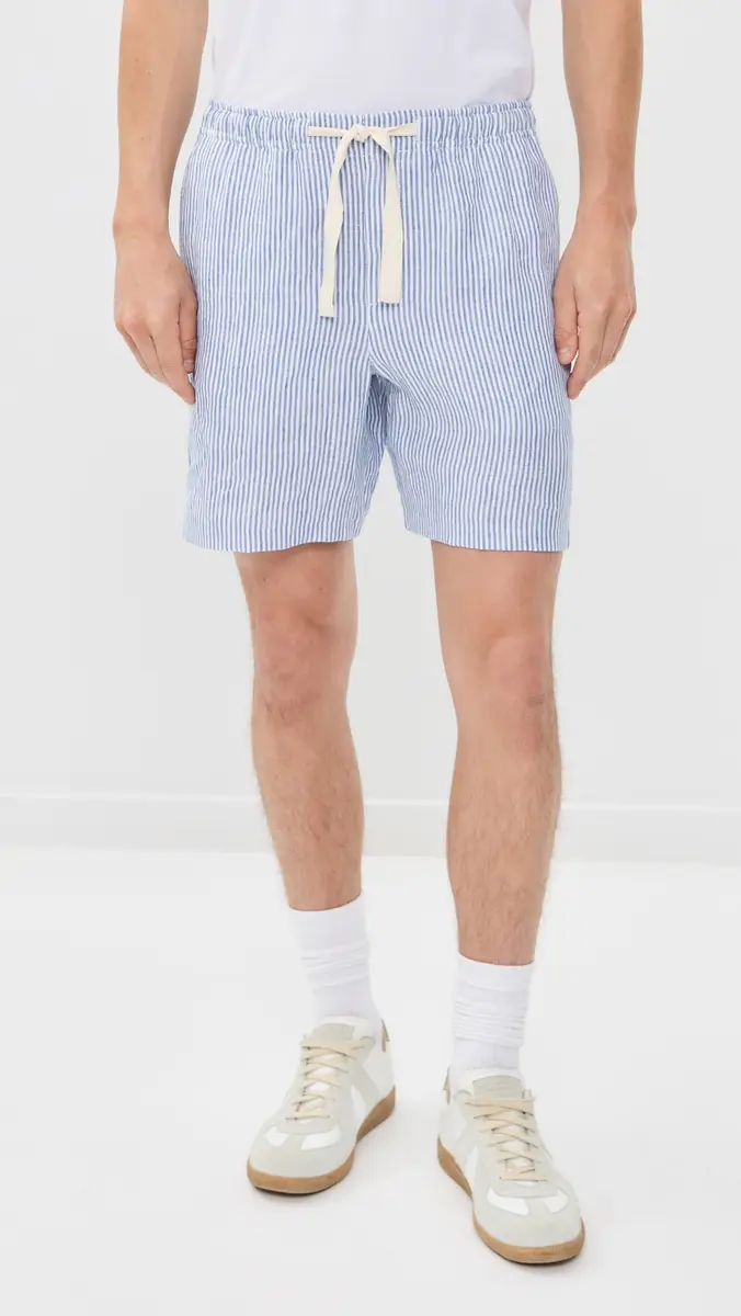 Orlebar Brown Alex Fine Hemp Stripe Shorts 7.5 | Thumbnail 2