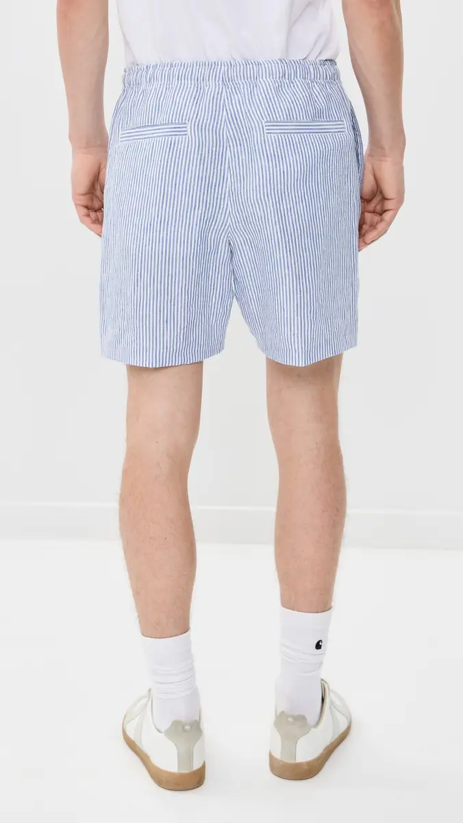 Orlebar Brown Alex Fine Hemp Stripe Shorts 7.5 | Thumbnail 3