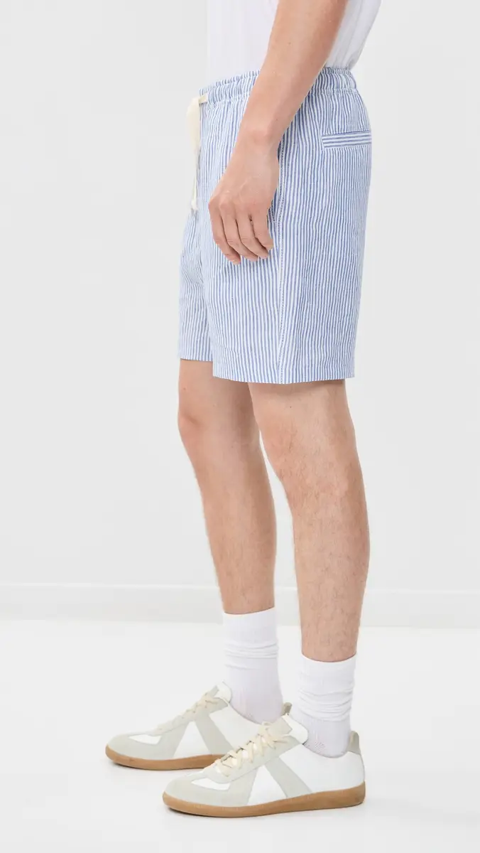 Orlebar Brown Alex Fine Hemp Stripe Shorts 7.5 | Thumbnail 4