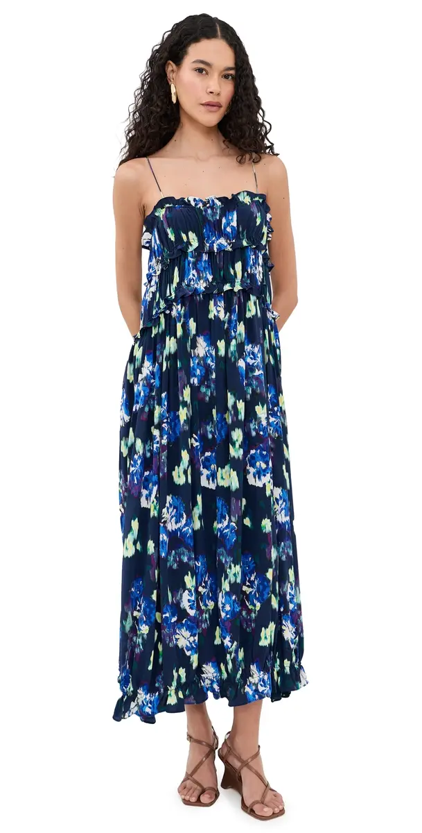 Ulla Johnson Clove Silk Dress Evening Bloom | Image 1 Ulla Johnson Clove Silk Dress Evening Bloom | Image 1