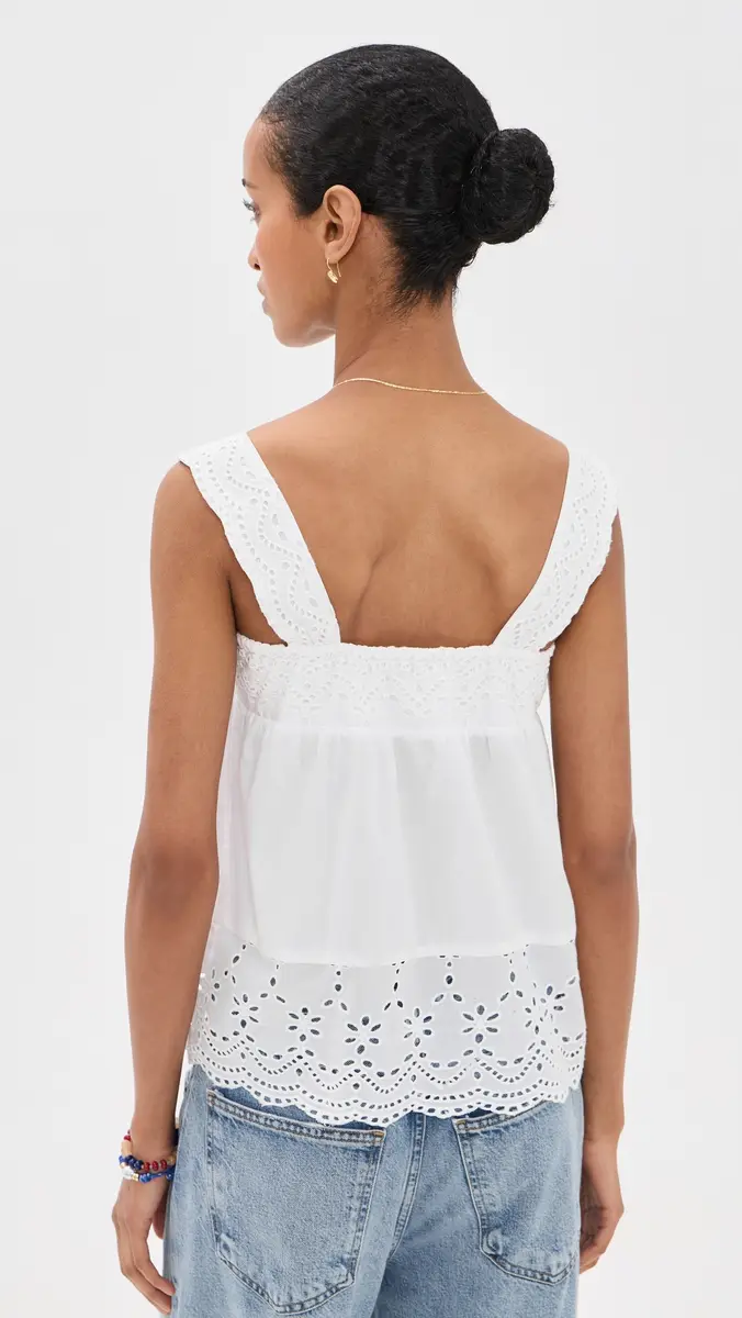 Playa Lucila Eyelet Tank | Thumbnail 3 Playa Lucila Eyelet Tank | Thumbnail 3