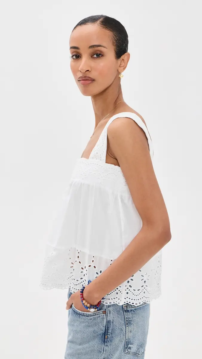 Playa Lucila Eyelet Tank | Thumbnail 4 Playa Lucila Eyelet Tank | Thumbnail 4