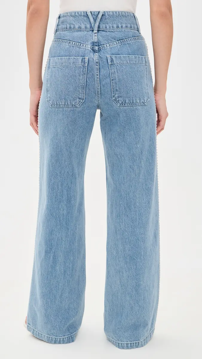 Veronica Beard Jean Taylor High Rise Wide Leg Jeans | Thumbnail 3 Veronica Beard Jean Taylor High Rise Wide Leg Jeans | Thumbnail 3