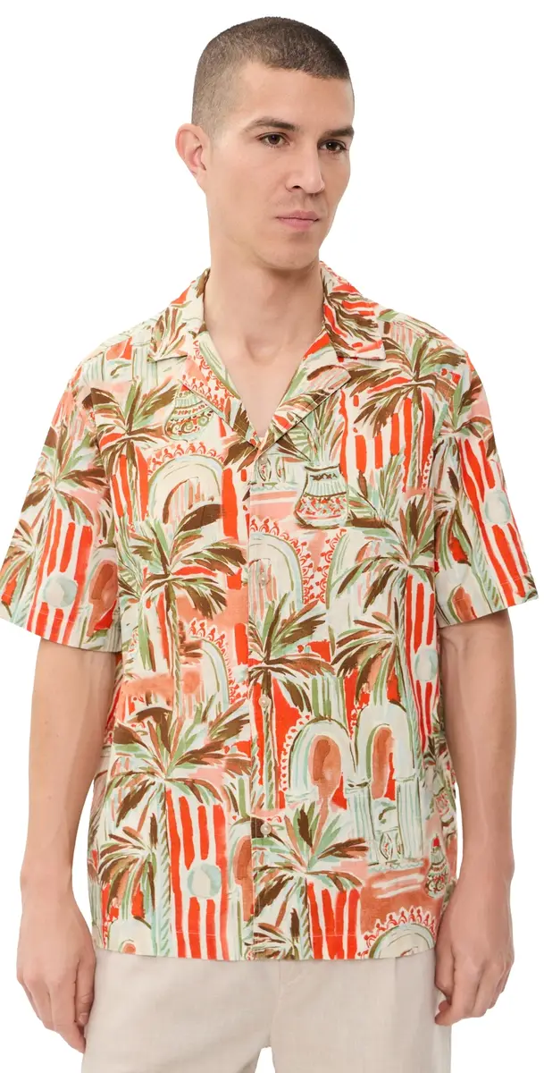 Les Deux Palm Shirt Raw ienna Orange | Image 1 Les Deux Palm Shirt Raw ienna Orange | Image 1
