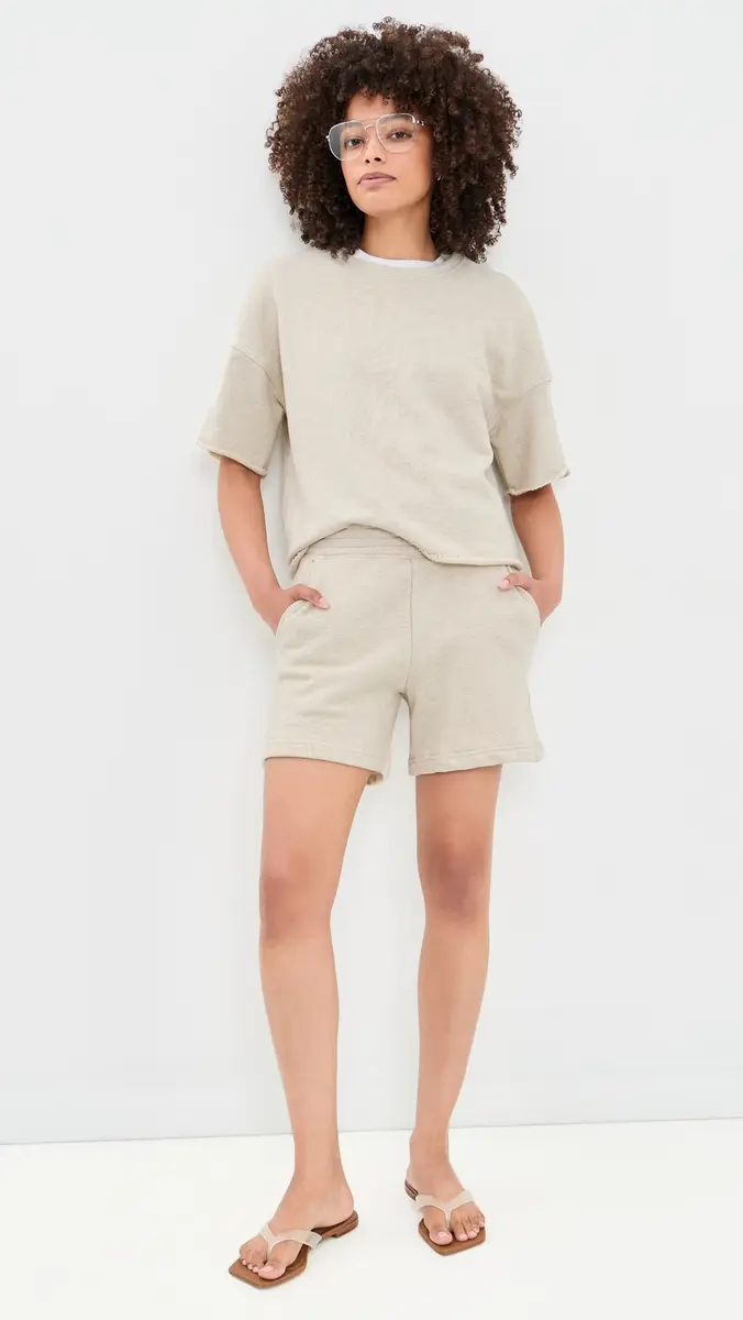 perfectwhitetee Bari French Terry Shorts | Thumbnail 5 perfectwhitetee Bari French Terry Shorts | Thumbnail 5