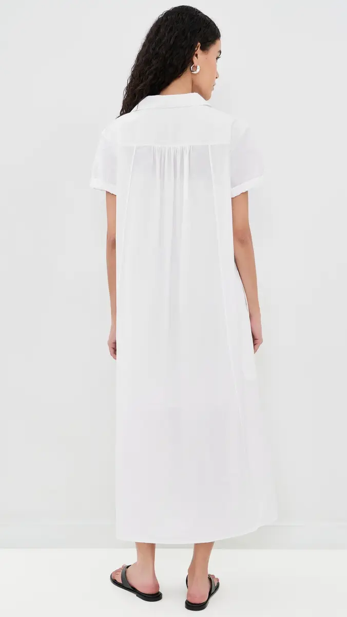 Theory Gathered Easy Polo Dress | Thumbnail 3 Theory Gathered Easy Polo Dress | Thumbnail 3