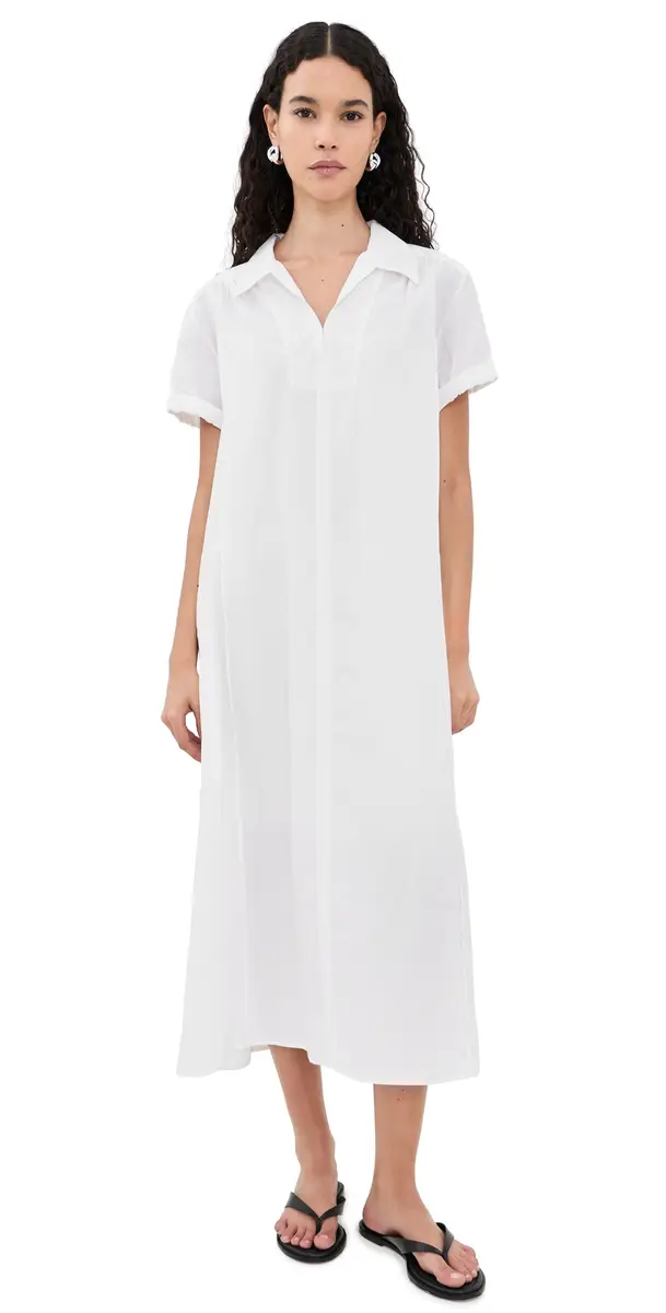 Theory Gathered Easy olo Dress white - 100 | Image 1 Theory Gathered Easy olo Dress white - 100 | Image 1