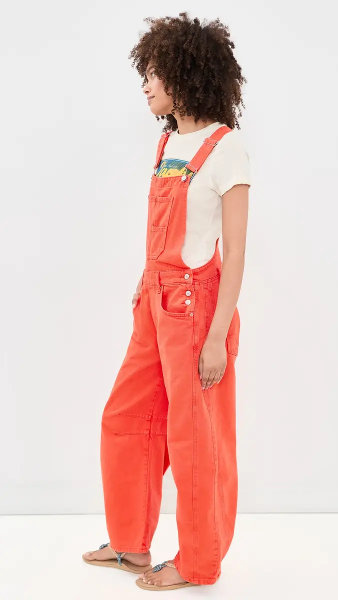 Free People Good Luck Overalls | Thumbnail 4