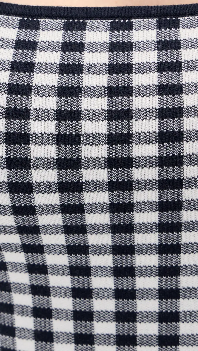 LE BOP Gingham Knit Mini Dress | Thumbnail 6