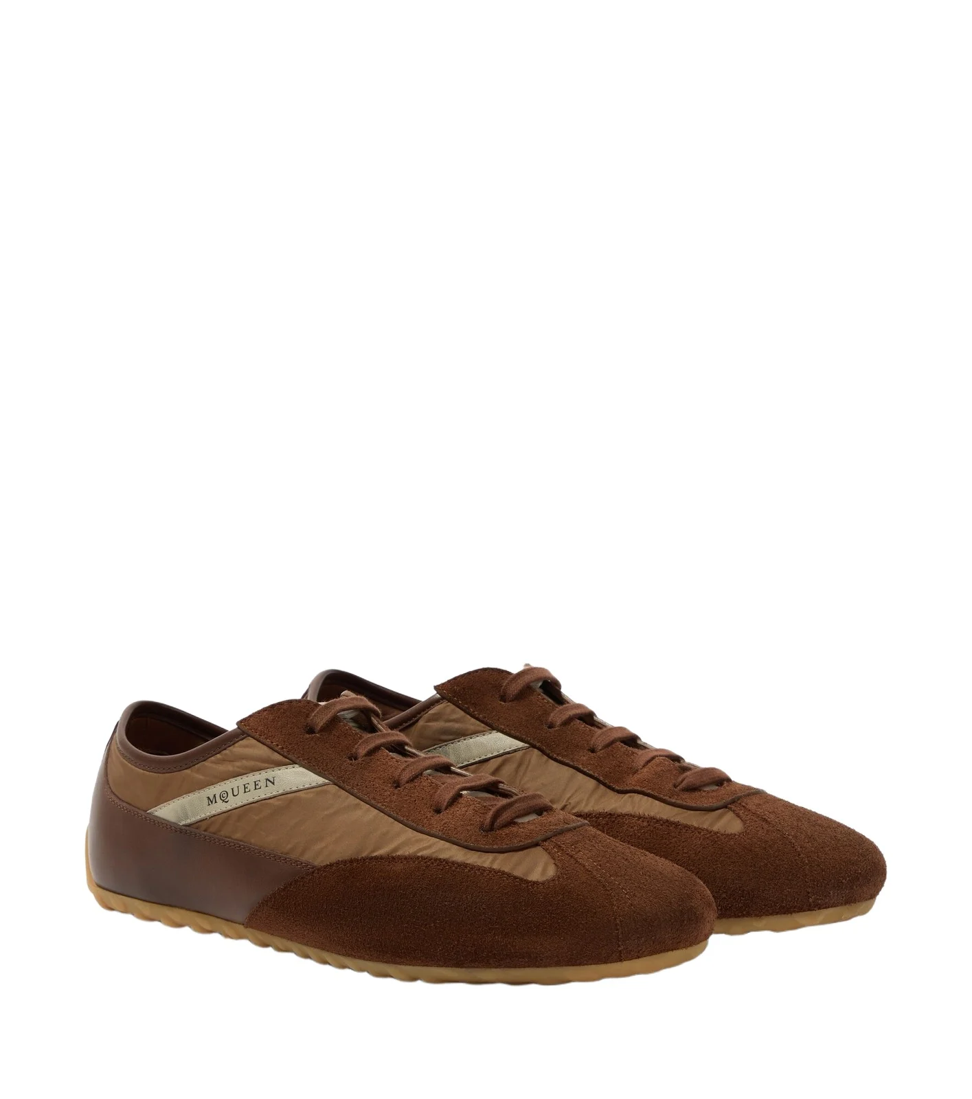 Boxe suede-trimmed sneakers Boxe suede-trimmed sneakers