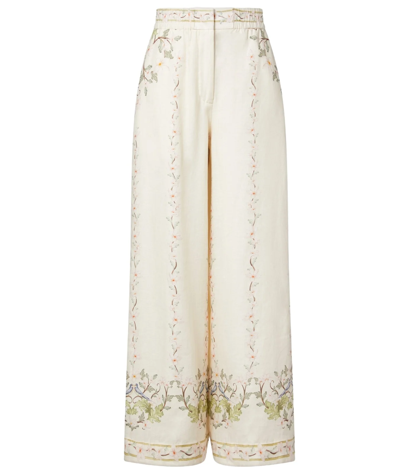 Tota floral linen wide-leg pants Tota floral linen wide-leg pants