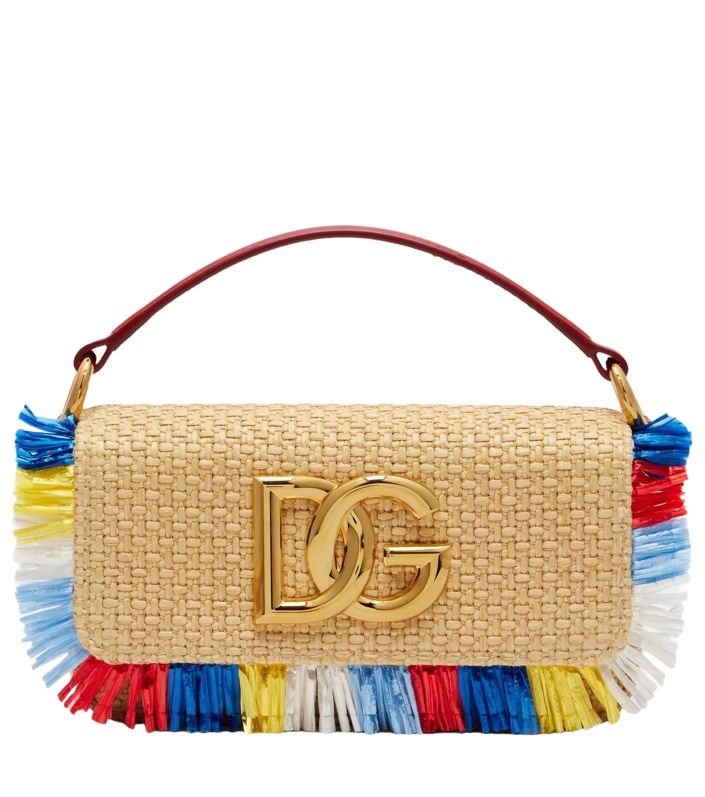 3.5 Small raffia-effect crossbody bag