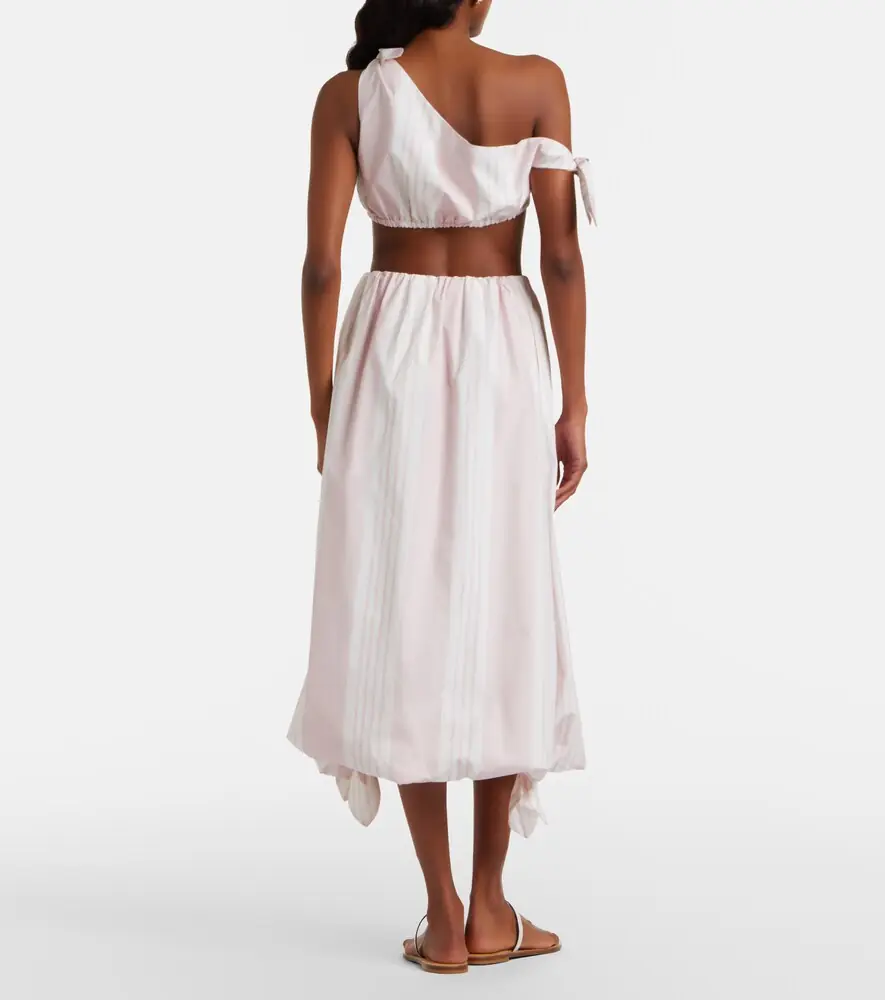Posse Rosie striped cotton midi skirt | Thumbnail 4 Posse Rosie striped cotton midi skirt | Thumbnail 4