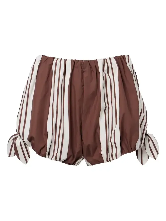 Rosie striped cotton shorts