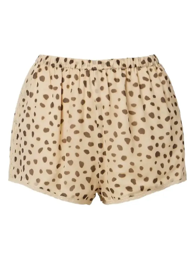 Priscilla leopard-print silk shorts Priscilla leopard-print silk shorts