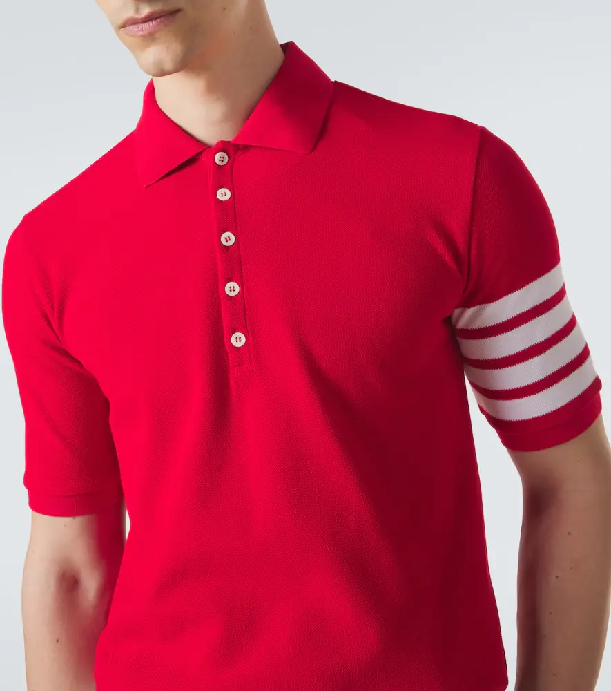 Thom Browne 4-Bar cotton polo shirt | Thumbnail 2