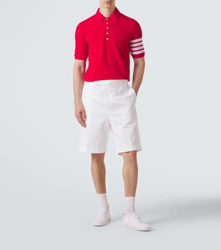 Thom Browne 4-Bar cotton polo shirt | Thumbnail 3