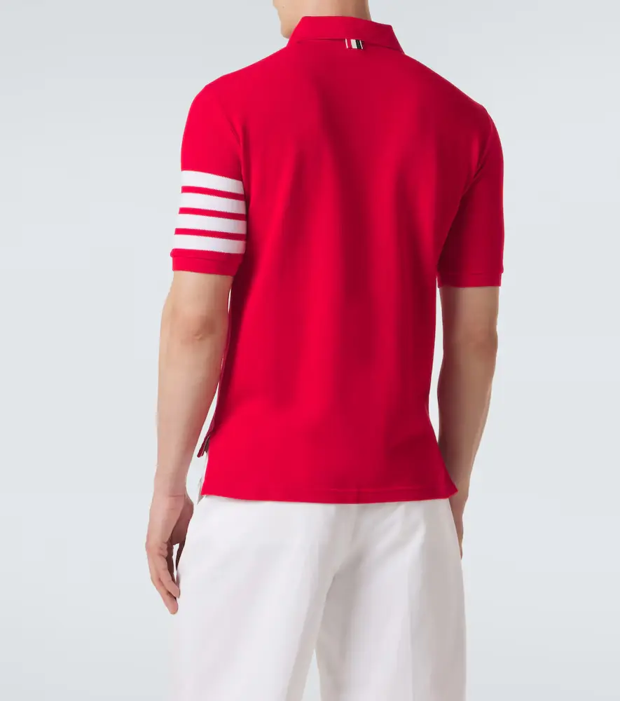 Thom Browne 4-Bar cotton polo shirt | Thumbnail 4