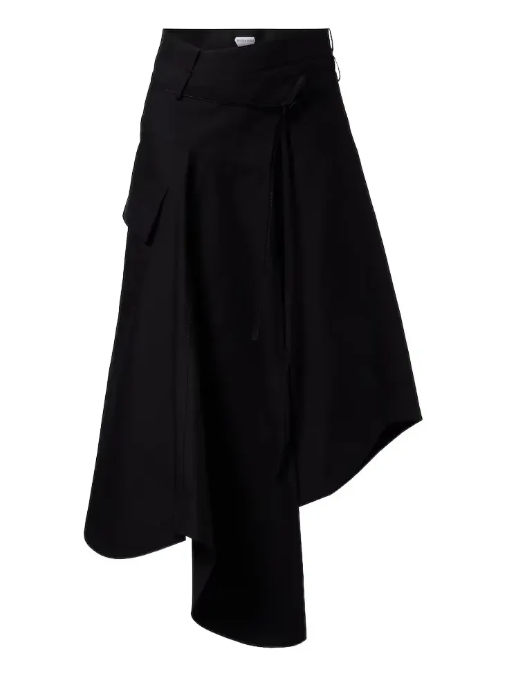 Asymmetric cotton midi skirt Asymmetric cotton midi skirt