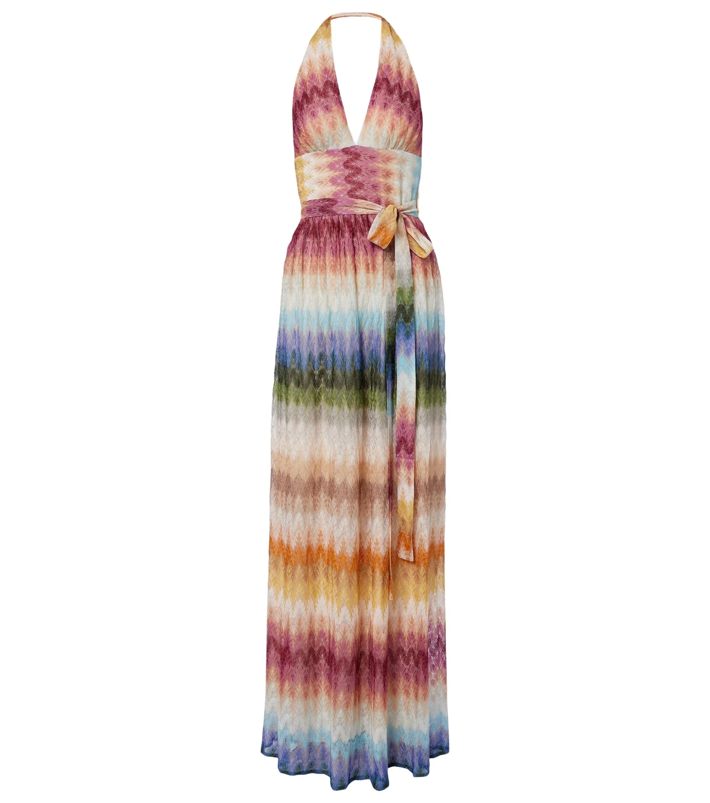 Halterneck maxi dress