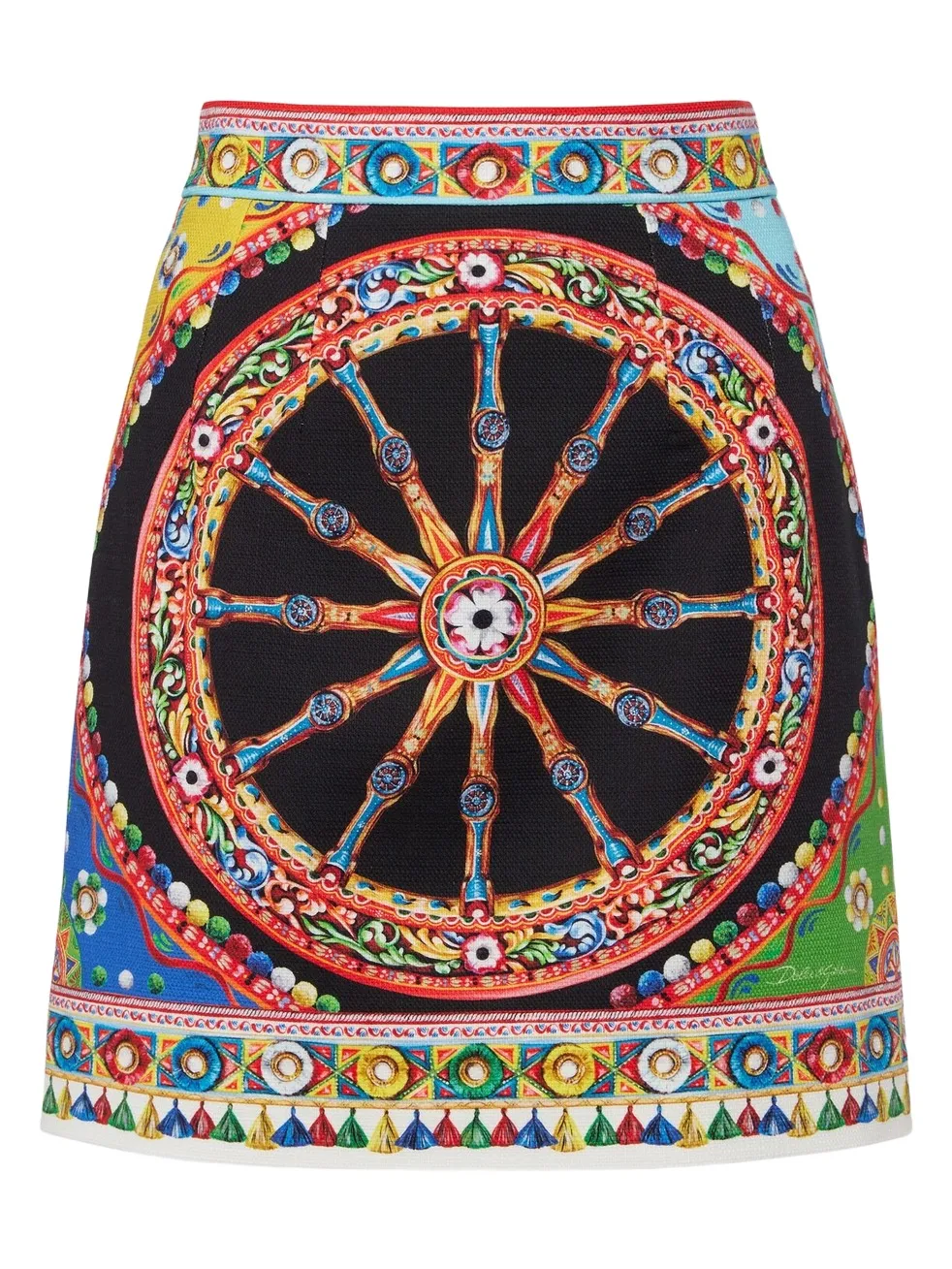 Printed cotton miniskirt Printed cotton miniskirt