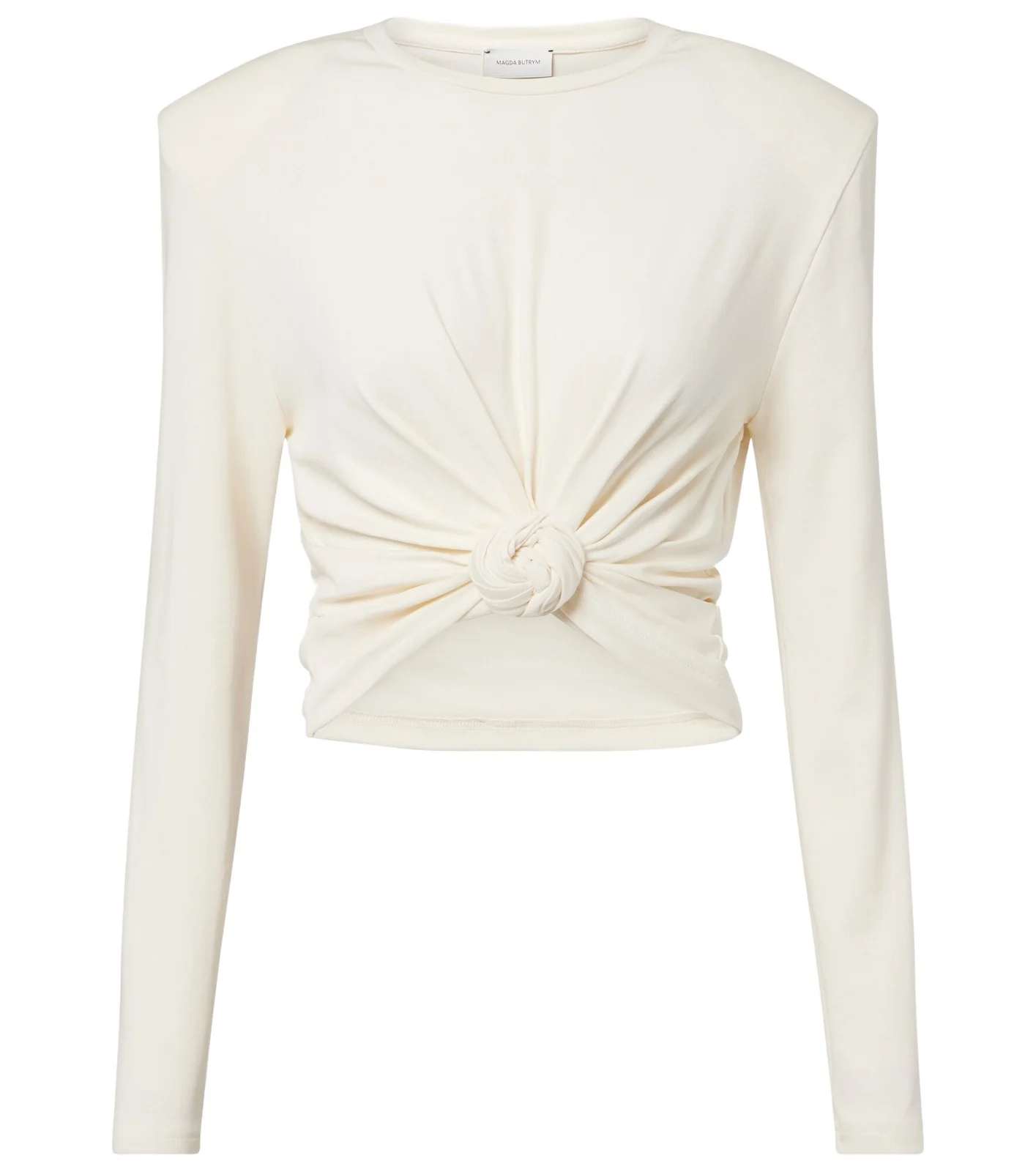 Cropped cotton-blend jersey top Cropped cotton-blend jersey top