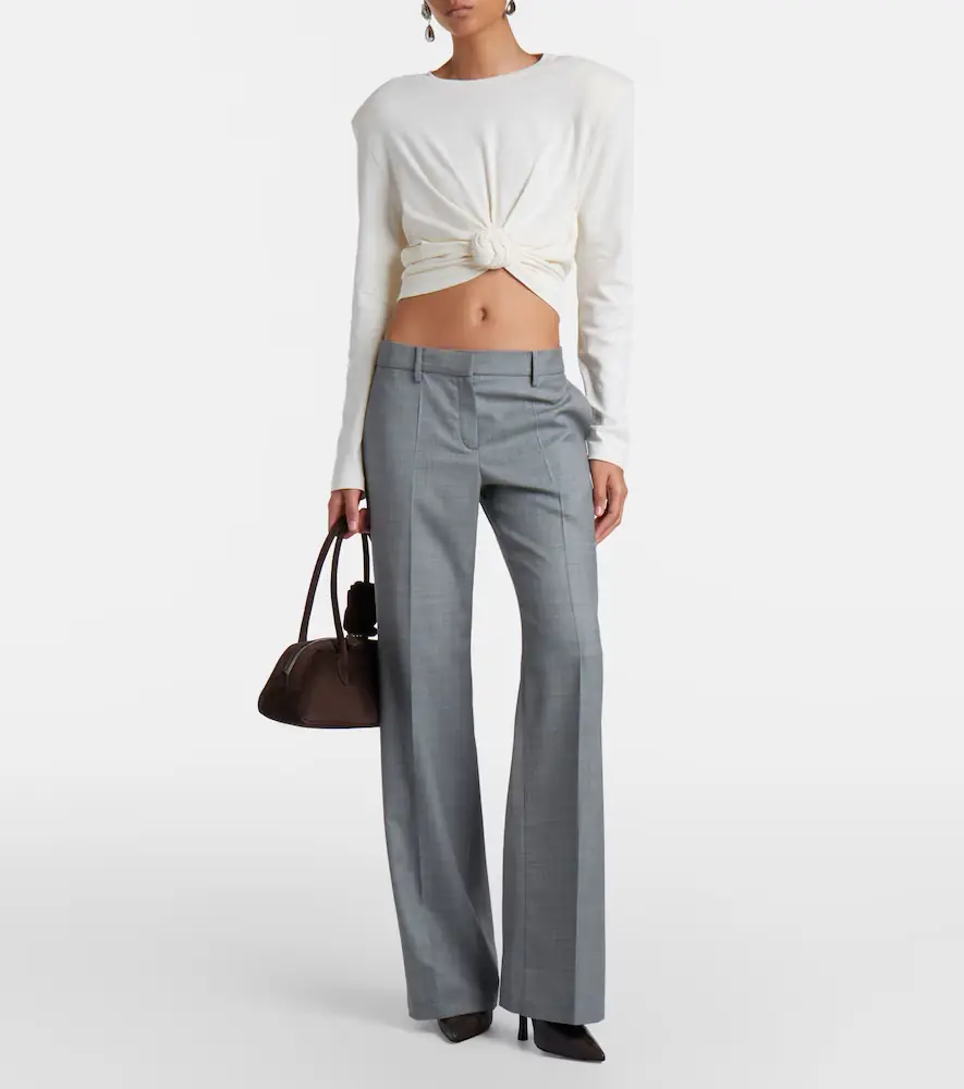 Magda Butrym Wool straight pants | Thumbnail 3 Magda Butrym Wool straight pants | Thumbnail 3