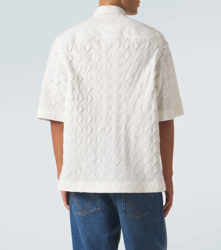 Bottega Veneta Intrecciato cotton poplin shirt | Thumbnail 2