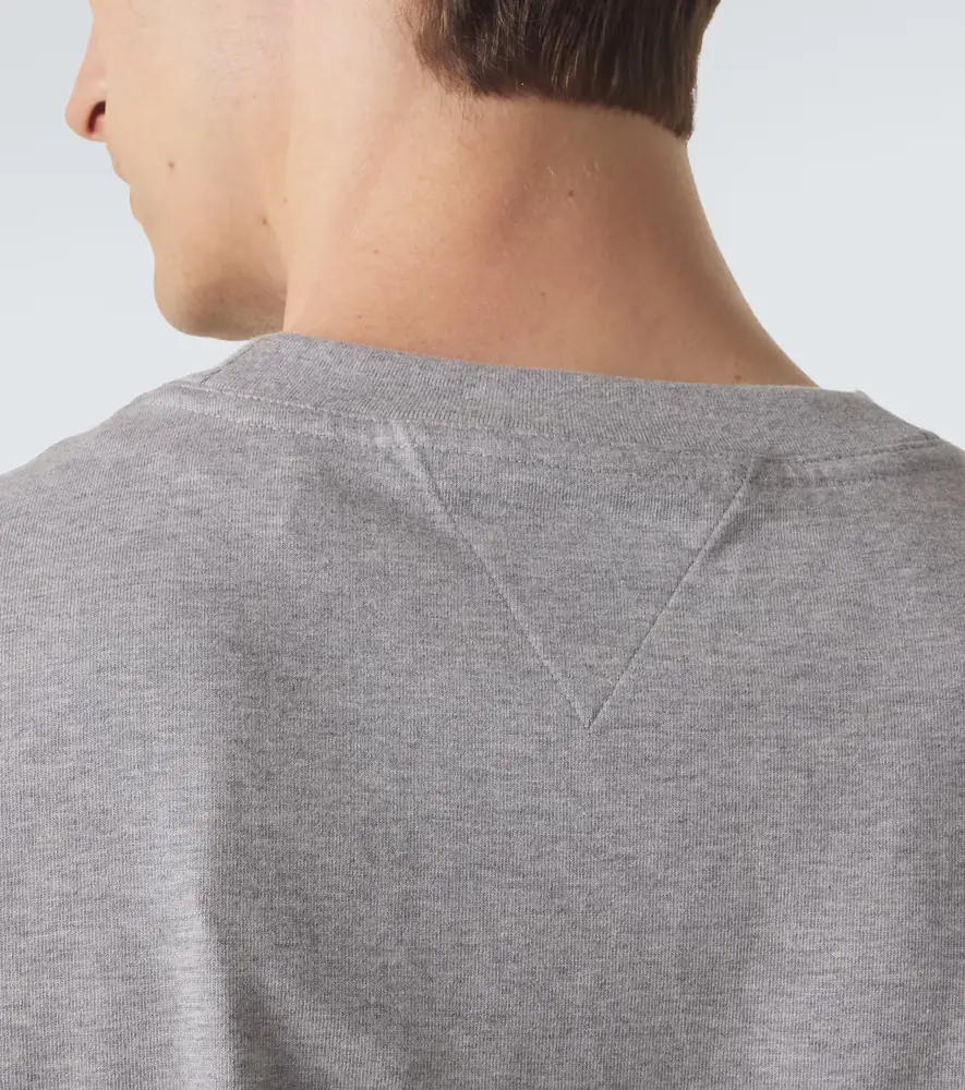 Bottega Veneta Intrecciato cotton-blend jersey T-shirt | Thumbnail 4 Bottega Veneta Intrecciato cotton-blend jersey T-shirt | Thumbnail 4