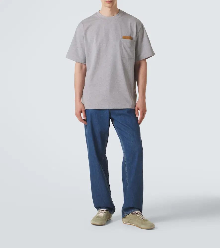 Bottega Veneta Intrecciato cotton-blend jersey T-shirt | Thumbnail 5 Bottega Veneta Intrecciato cotton-blend jersey T-shirt | Thumbnail 5