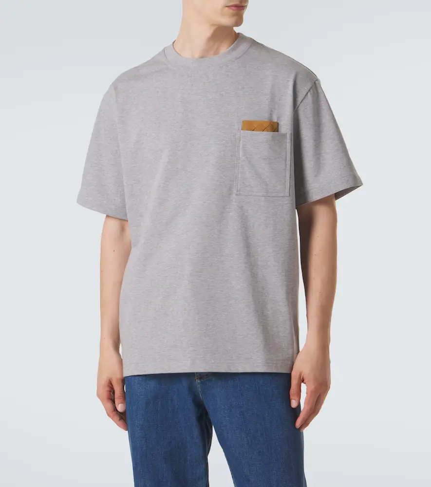 Bottega Veneta Intrecciato cotton-blend jersey T-shirt | Thumbnail 6 Bottega Veneta Intrecciato cotton-blend jersey T-shirt | Thumbnail 6