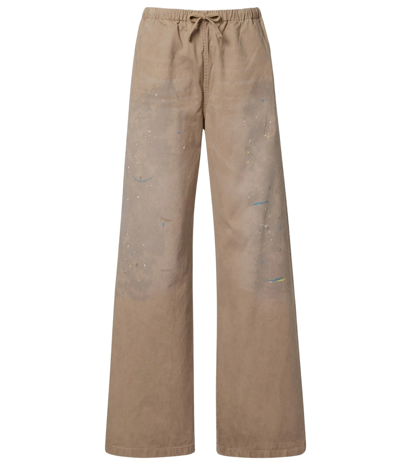 Cotton twill wide-leg pants Cotton twill wide-leg pants