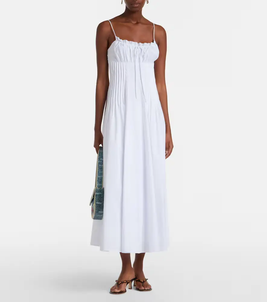 Staud Margi cotton poplin maxi dress | Thumbnail 4