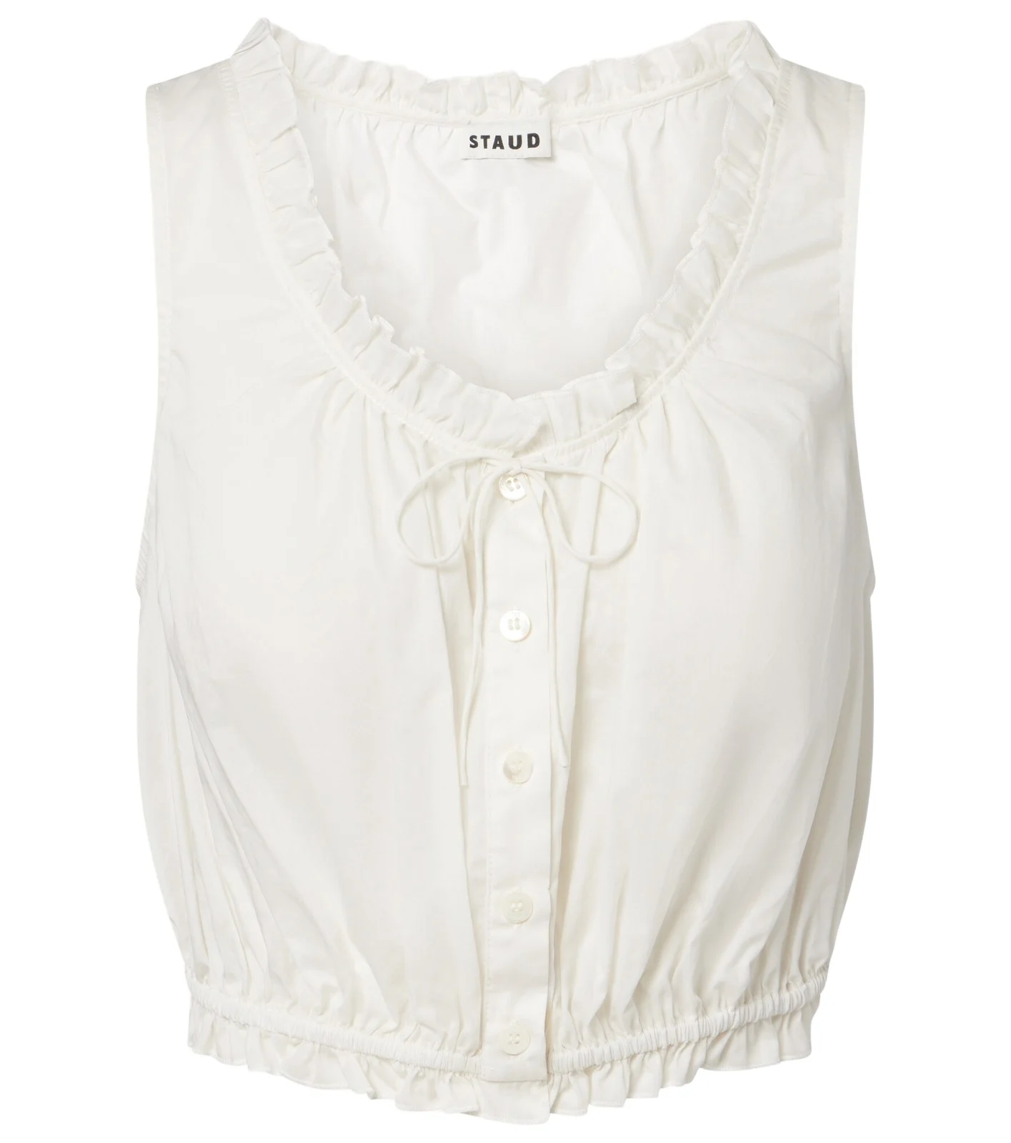 Sicilia lace-trimmed cotton voile top Sicilia lace-trimmed cotton voile top